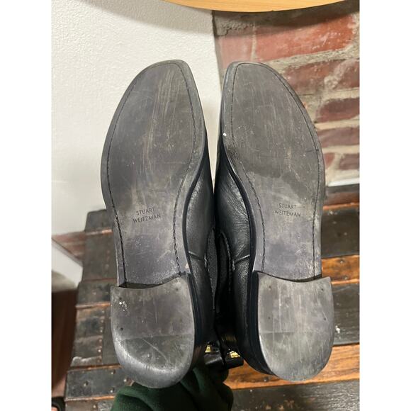 Women’s Stuart Weitzman Leather Chelsea Boots 8 Black Leather - Picture 6 of 8